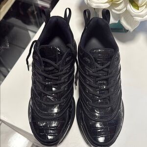 Givenchy Black women Croc-Embossed Sneakers